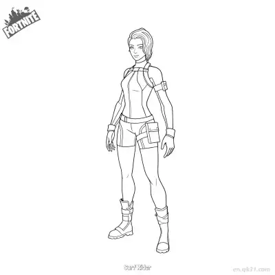 Free printable Surf Rider 02 Coloring Page - Free PDF Printable Fortnite Coloring Sheets coloring page